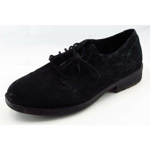 Born Shoes Sz 11 M Almond Toe Black Derby Oxfords Leather‎ Men